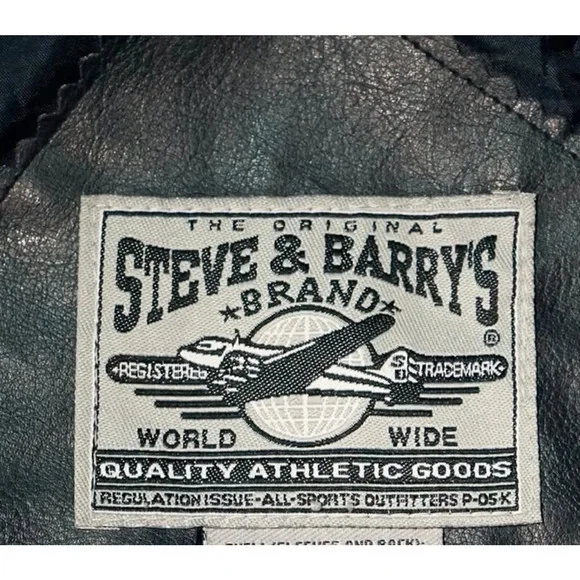 Steve & Barry’s USA Eagle Varsity Jacket Bomber Wool Leather Mens XL Y2K Vintage - Picture 12 of 13